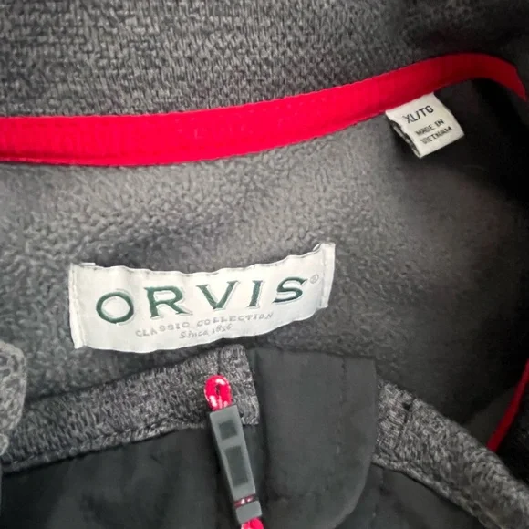 Orvis Jacket Mens XL Full Zip Fleece Classic Collection Outdoor Pockets - Picture 6 of 9